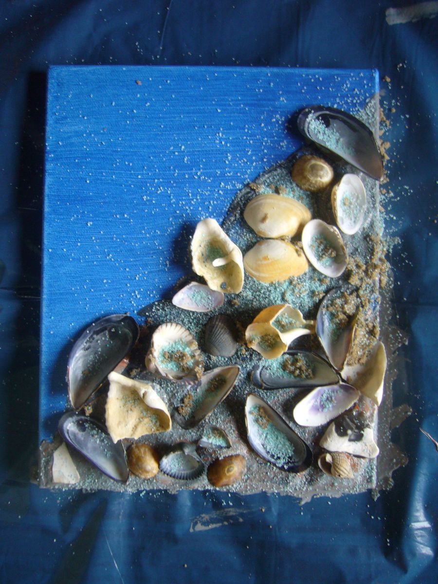 Blog-Inhaltsbild für 'Gruß aus Poseidons Reich - Meeresbild mit Muscheln'